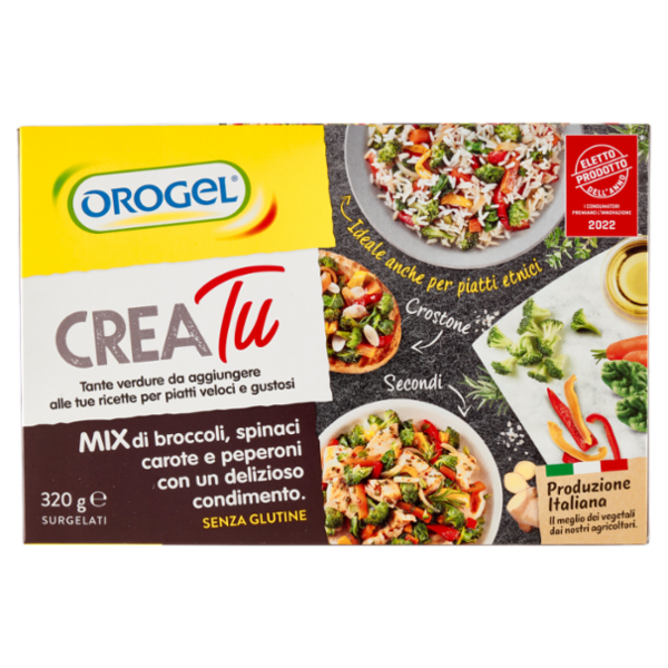 Orogel Crea Tu Mix di broccoli, spinaci, carote e peperoni Surgelati 320 g