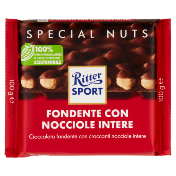 Ritter Sport Special Nuts Fondente con Nocciole Intere 100 g
