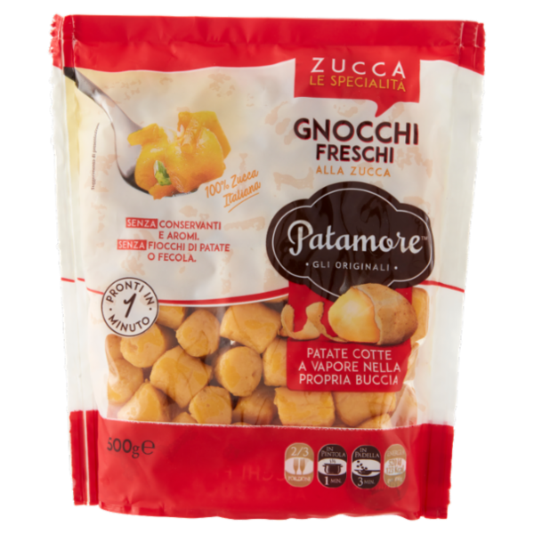 Patamore Le Specialità Gnocchi Freschi alla Zucca 500 g