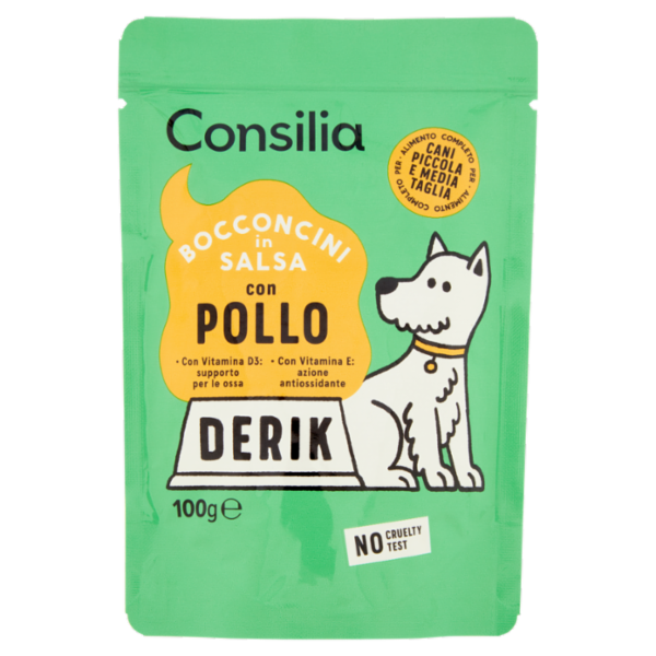 Consilia Derik Cane Bocconcini in Salsa con Pollo 100 g
