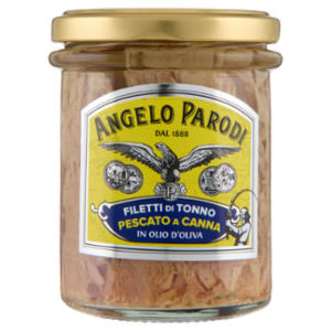 Angelo Parodi Filetti Di Tonno Pescato a Canna In Olio D'Oliva 178 g