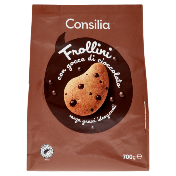 Consilia Frollini con Gocce di Cioccolato Fondente 700 g 