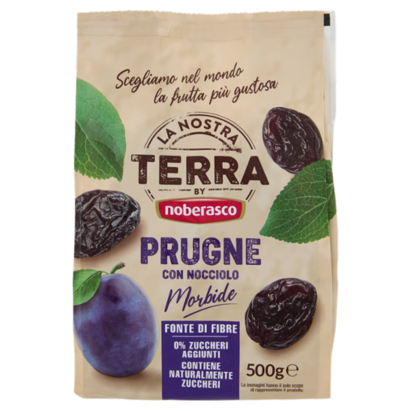La Nostra Terra Prugne con Nocciolo Morbide 500 g