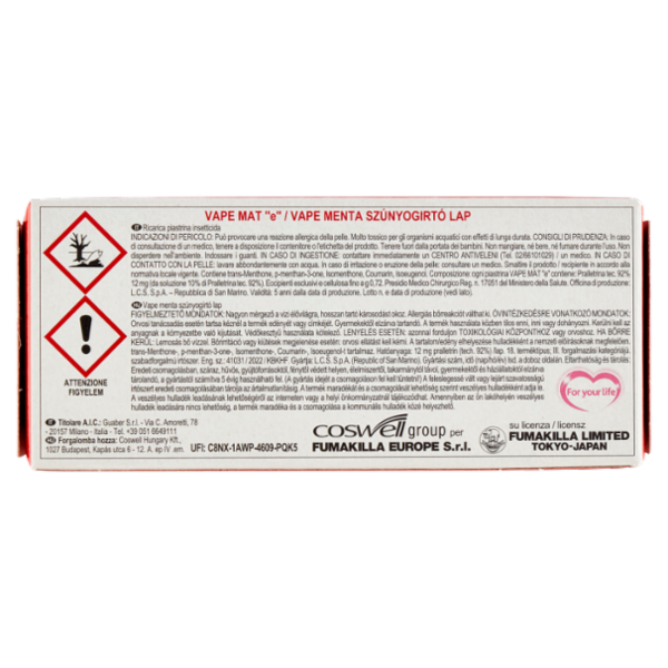 VAPE Piastrine Menta 30 pz