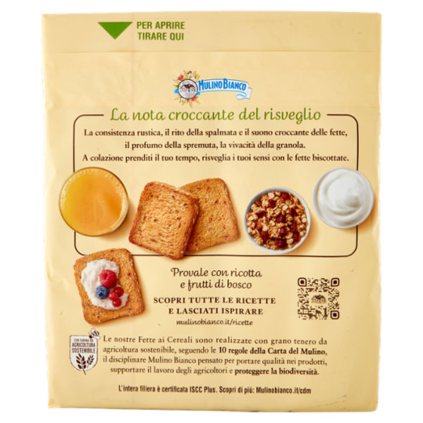 Mulino Bianco Fette Biscottate ai Cereali 315g