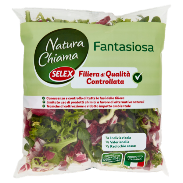 Selex Natura Chiama Insalata Fantasiosa Lavata e Pronta per il Consumo 200 g