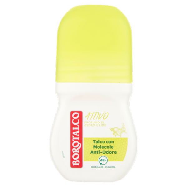 Borotalco Attivo Profumo di Cedro e Lime Deo Roll On 50 ml