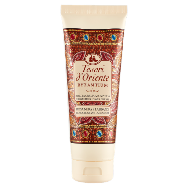 Tesori d'Oriente Byzantium Doccia Crema Aromatica Rosa Nera e Labdano 250 ml