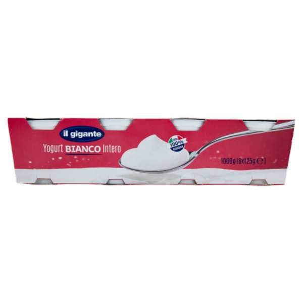 IL GIGANTE Yogurt Bianco Intero 8 x 125 g