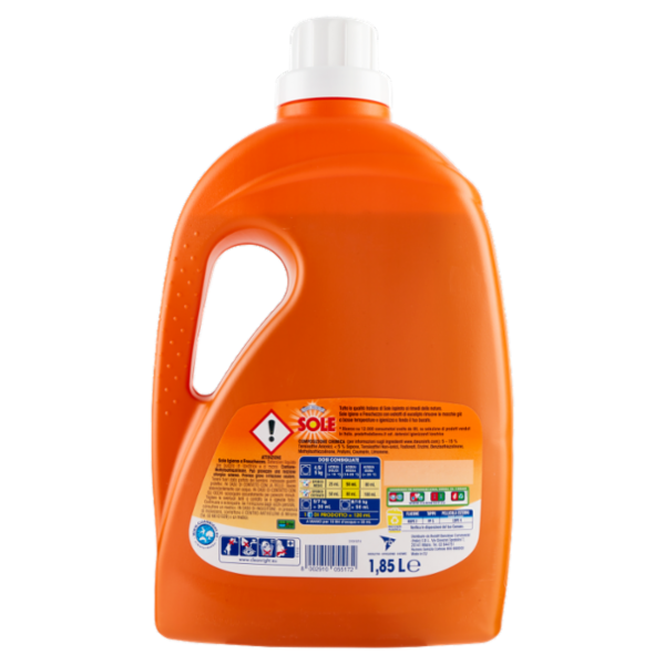 Sole Detersivo lavatrice Igiene e Freschezza 37 lavaggi 1,85 L