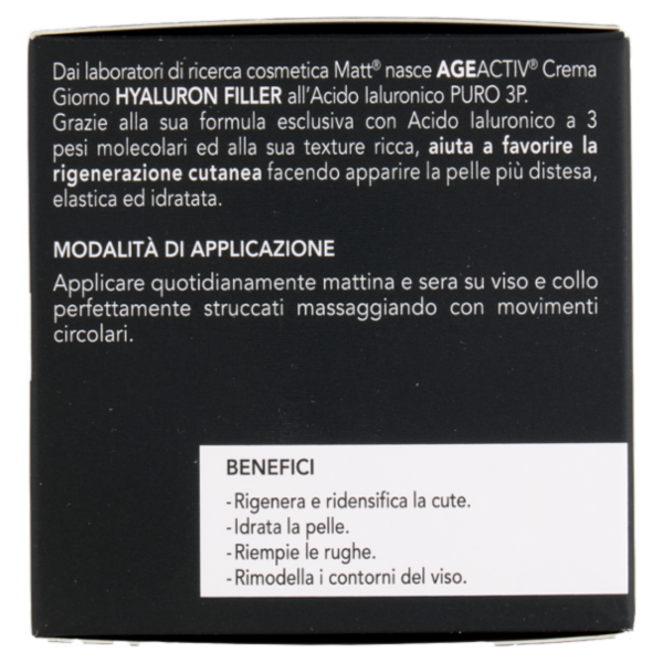 Matt Age Activ Hyaluron Filler Crema Giorno Viso e Collo SPF 15* Acido Ialuronico Puro 3P 50 ml