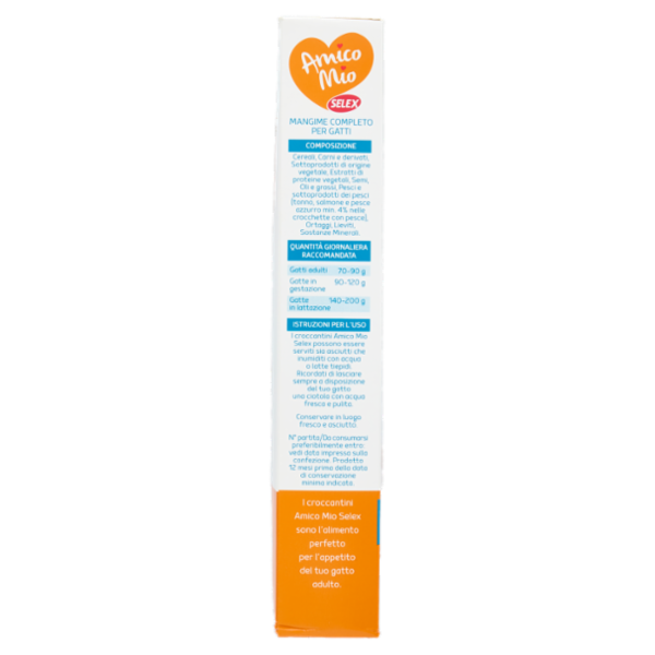 Selex Amico Mio Gatto Croccantini con Tonno, Salmone e Pesce Azzurro 400 g