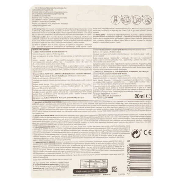 Glade Liquido Elettrico Base Vanilla 20ml