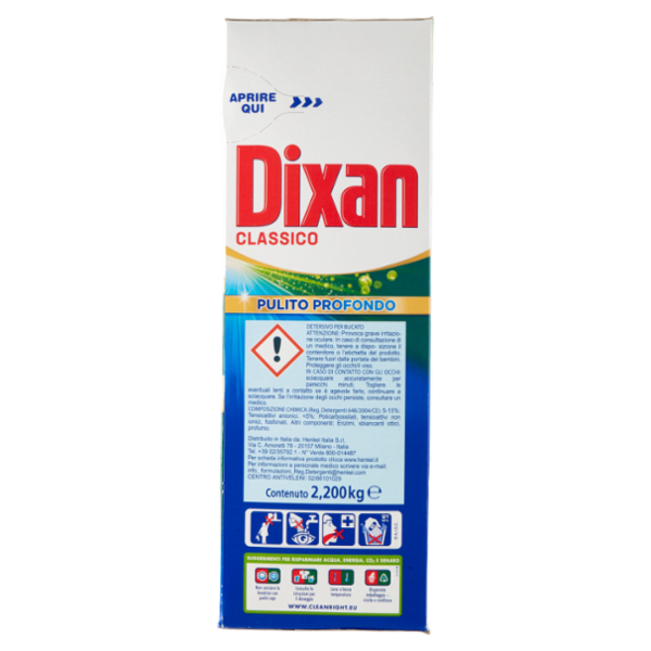 DIXAN Polvere Classico 40 lavaggi 2,200 kg