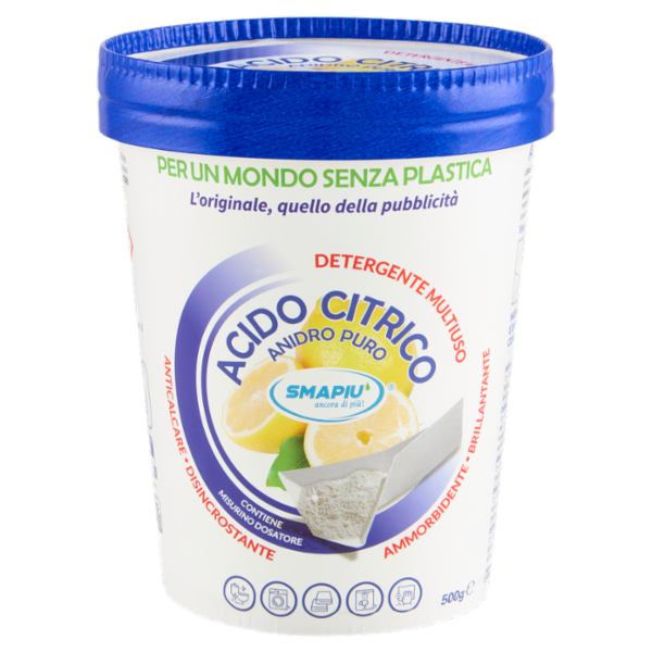 Smapiù Acido Citrico Anidro Puro 500 g