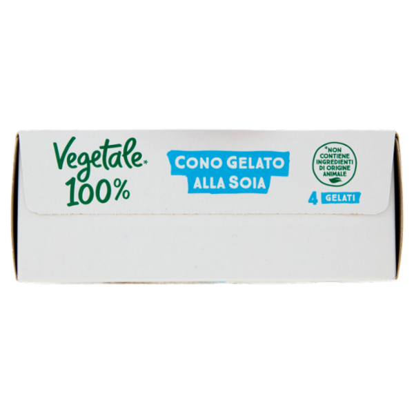 Vegetale 100% 4 Coni di Gelato alla Soia 300 g