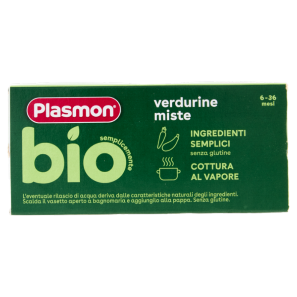 Plasmon semplicemente bio verdurine miste 2 x 80 g