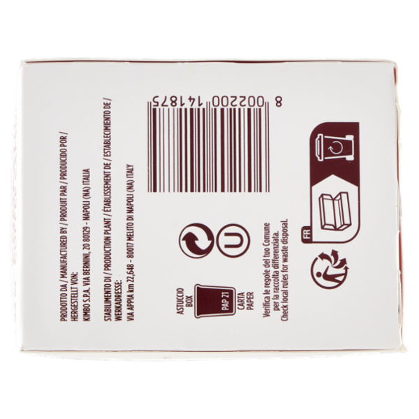 Kimbo Macinato Fresco Espresso Capsule Compatibili con le Macchine Nespresso* 30 x 5.5 g