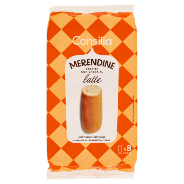 Consilia Merendine Farcite con Crema al Latte 8x35 g