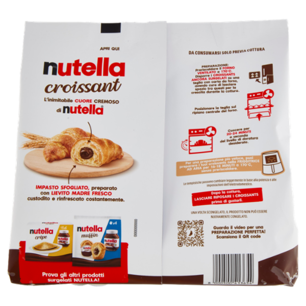 nutella croissant 4 pezzi 340 g