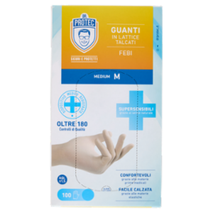 Dr. Protec Guanti In Lattice Talcati Febi Medium M 100 Pz