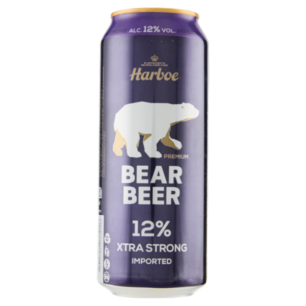 Harboe Premium Bear Beer 12% Extra Strong Imported 500 ml