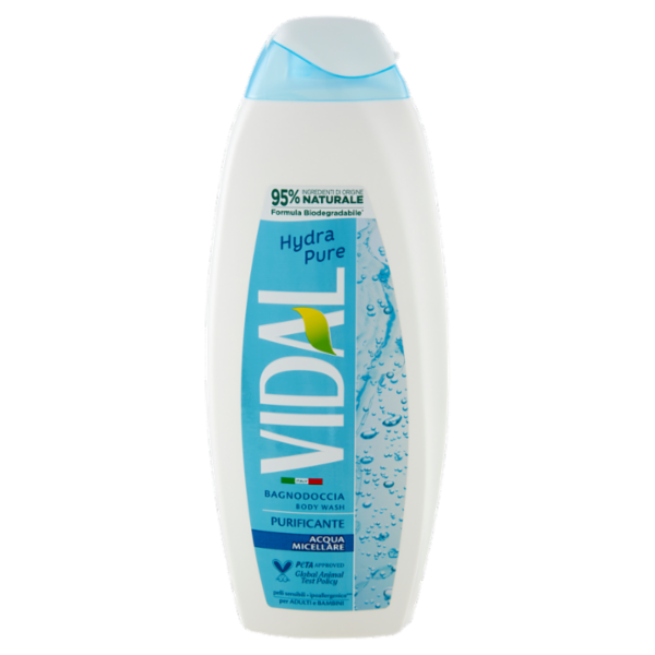 Vidal Hydra Pure Bagnodoccia Purificante Acqua Micellare 600 ml