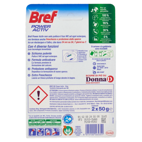 BREF WC Power Activ Pino 2 x 50 g