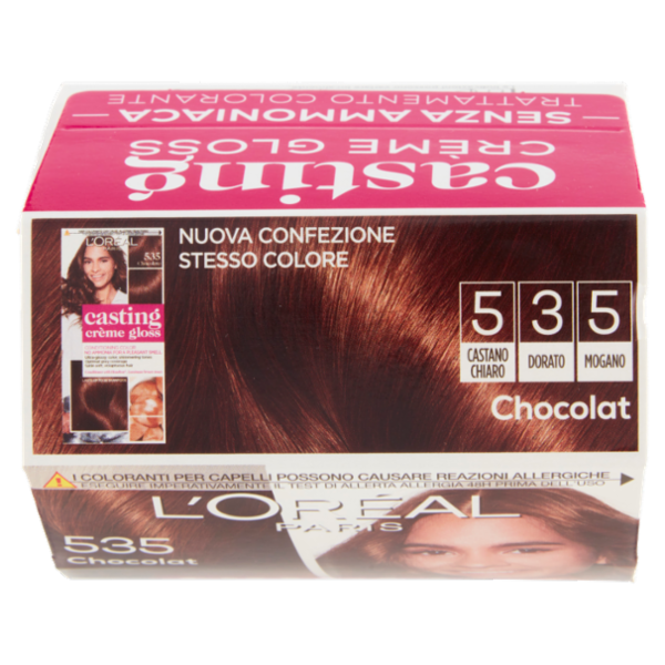 L'Oréal Paris Tinta Capelli Casting Creme Gloss, Senza Ammoniaca, 535 Chocolat