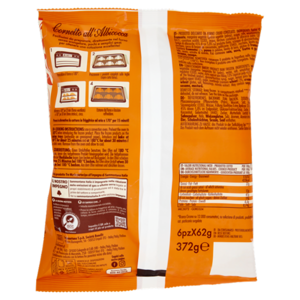 Tre Marie Cornetto all'Albicocca 6 x 62 g