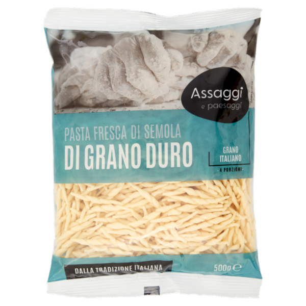 Assaggi e paesaggi Pasta Fresca di Semola di Grano Duro Trofie 500 g