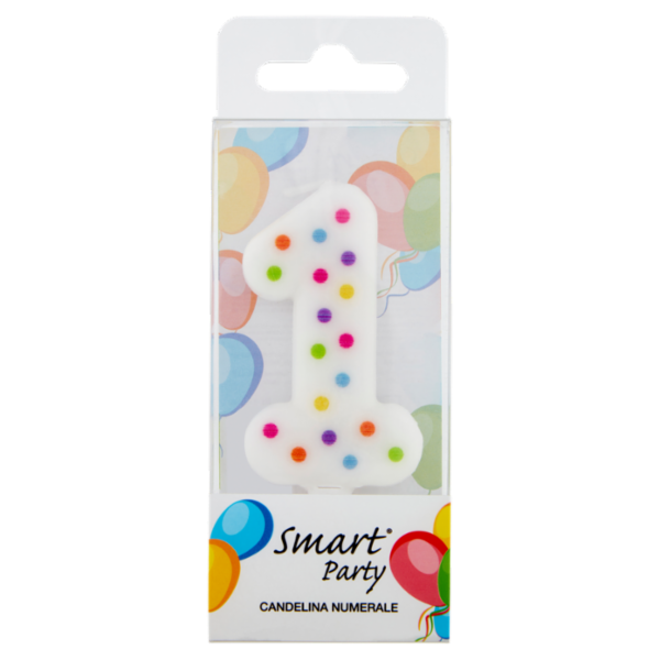 Smart Party Candelina Numerale 1 1 pz