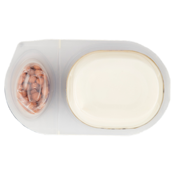 Danone Duo, Yogurt Bianco Cremoso con Prelibate Sfere al Caramello Salato, 98g