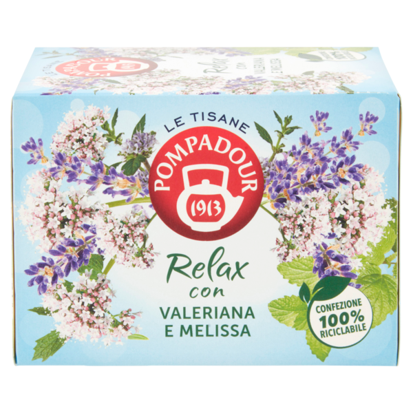 Pompadour Le Tisane Relax con Valeriana e Melissa 15 x 2 g