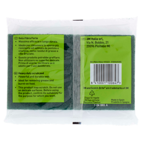 Scotch-Brite® Power Classic Solo fibra, 2 pezzi