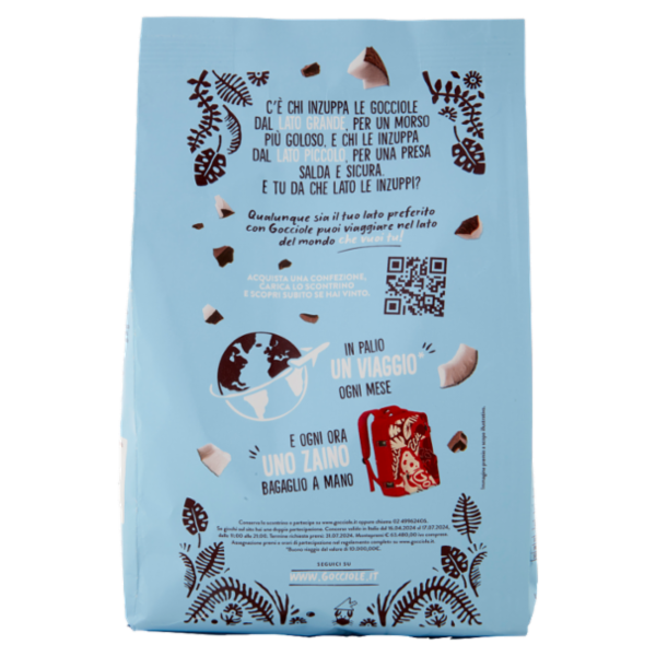 Pavesi Gocciole Coconut Biscotti con Gocce di Cioccolato Fondente e Cocco 320g