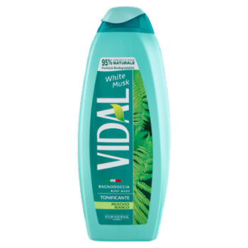 Vidal White Musk Bagnodoccia Tonificante Muschio Bianco 600 Ml