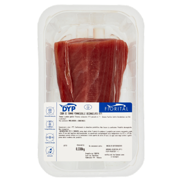 Fiorital Dyp Coda di Tonno Pinnegialle Decongelato 0,330 kg
