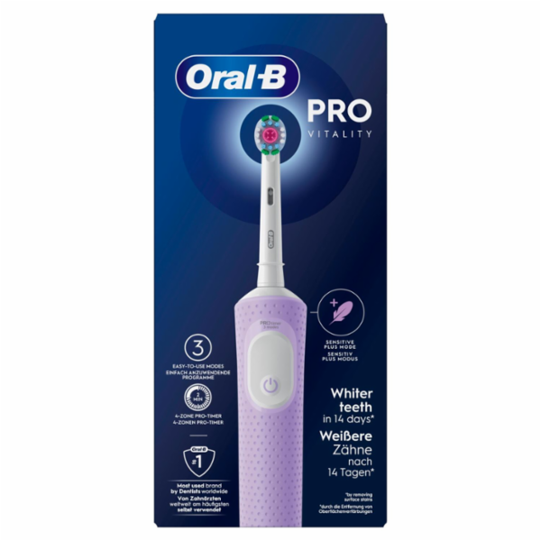 Oral-b Spazzolino Elettrico Denti Ricaricabile Pro Vitality Lilla