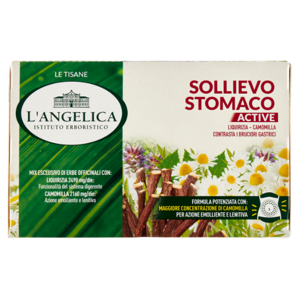 L'Angelica Le Tisane Sollievo Stomaco Active 18 Filtri 27,9 g