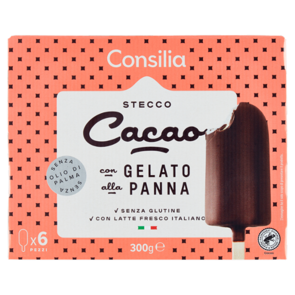 Consilia 6 Gelati Ricoperti al Cacao 300 g