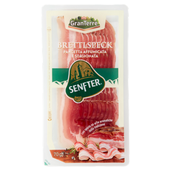 GranTerre Brettlspeck Pancetta Affumicata e Stagionata 70 g