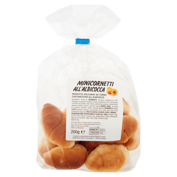 Minicornetti all'Albicocca 200 g