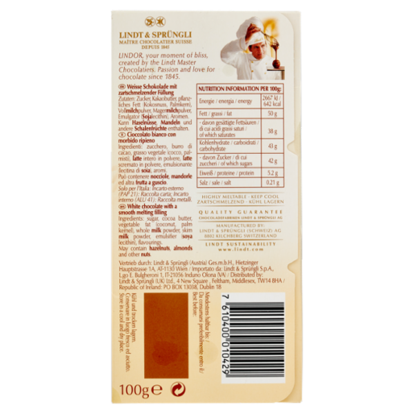 Lindt Lindor Bianco 100 g