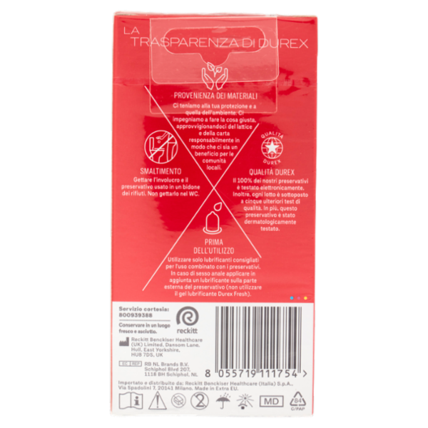 Durex SuperSottile Vestibilità Extra-Large Preservativi Sottili, 10 Profilattici