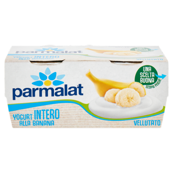 parmalat Yogurt Intero alla Banana Vellutato 2 x 125 g