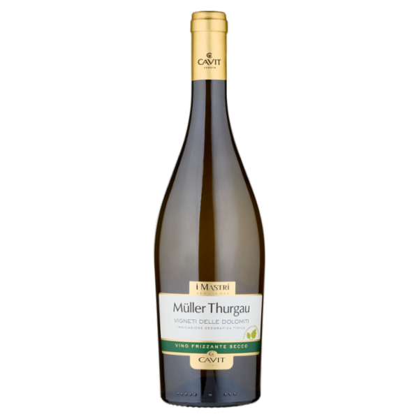 Cavit i Mastri Vernacoli Müller Thurgau Vigneti delle Dolomiti IGT Vino Frizzante Secco 75 cl