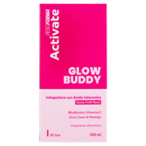 Pesoforma Activate Glow Buddy Integratore Con Acido Ialuronico - 10 Stick - 100 Ml