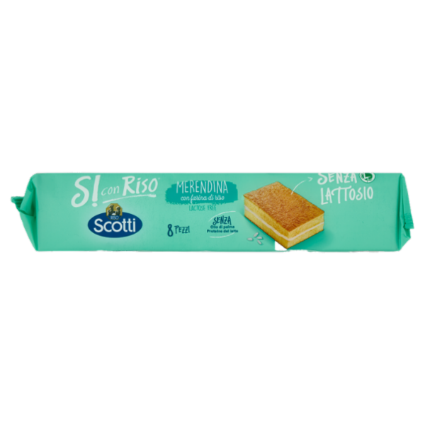 Riso Scotti Si con Riso Senza Lattosio Merendina con farina di riso 8 x 25 g