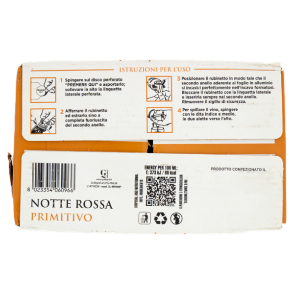 Notte Rossa Primitivo Salento IGP 3 Litri